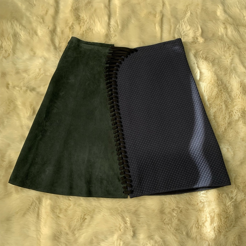 Phillip Lim Blue Lambskin Skirt-Size 2